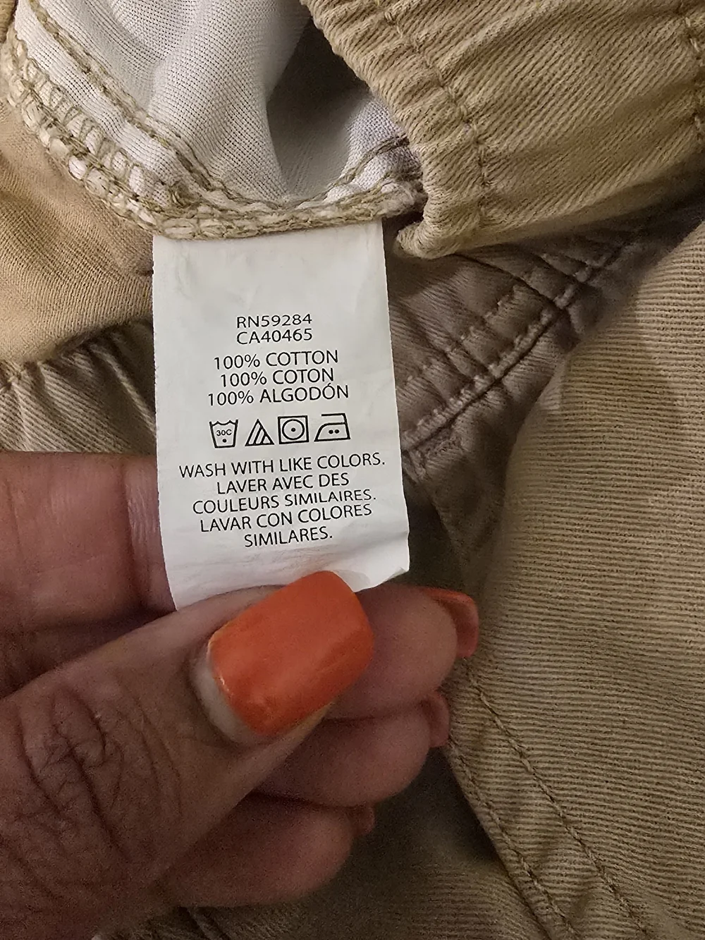The Children's Place Khaki Cargo Pants - Beige